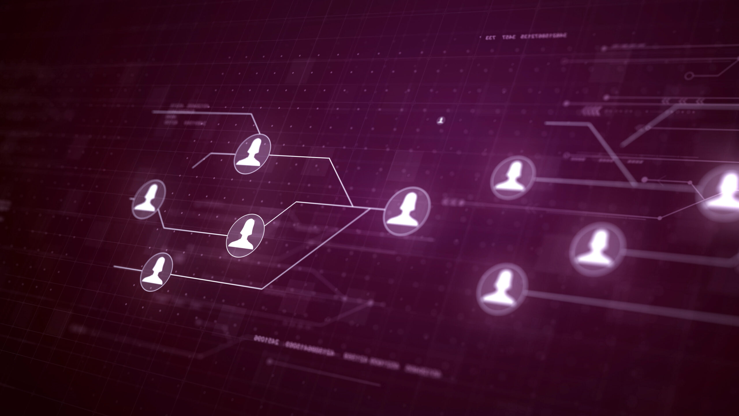 User People Network Circuit Board Link Connection Technology